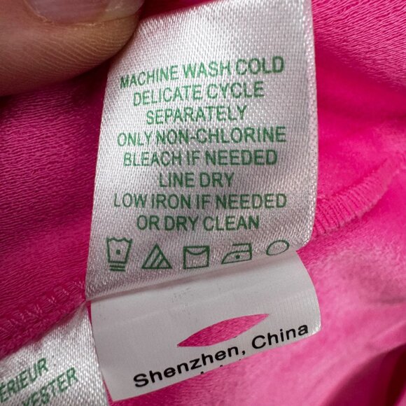 Lilly Pulitzer Donna Romper Womens Havana Pink Scalloped Shell Embroidery Sz 10 - Picture 7 of 11